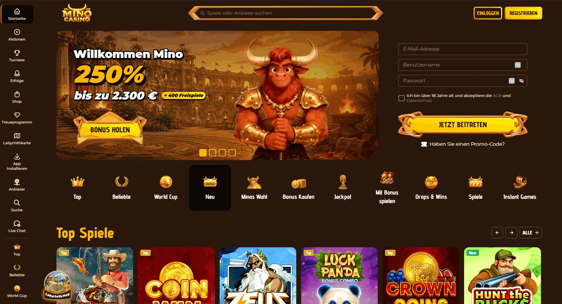 Mino casino angebote startseite des Mino online casinos