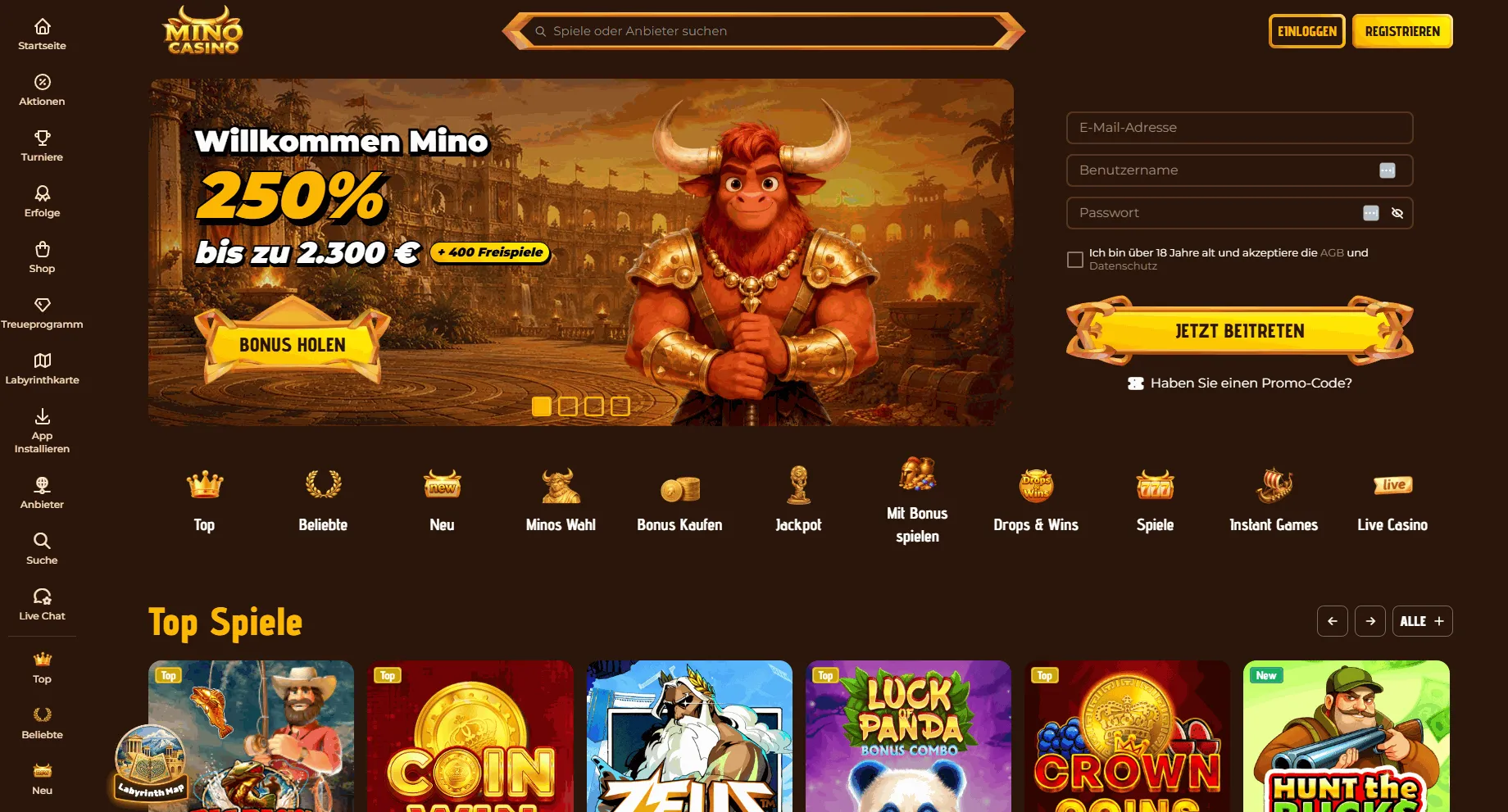 Mino Online Casino startseite Mino casino Startseite